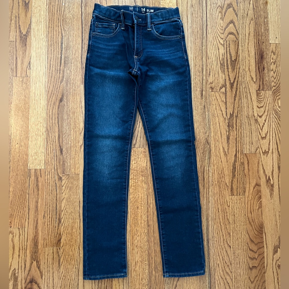 Gap Boys Slim Jeans Dark Wash Size 14 Slim